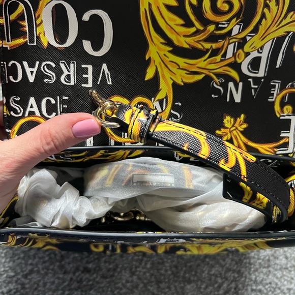 Versace Jeans Collection Black and Yellow Crossbody Bag - Picture 7 of 8